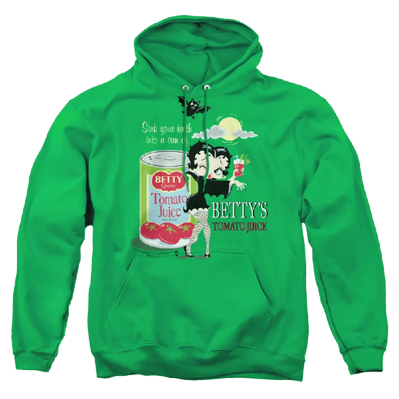 trendy hooded sweatshirtBetty Boop Vampire Tomato Juice - Pullover Hoodie