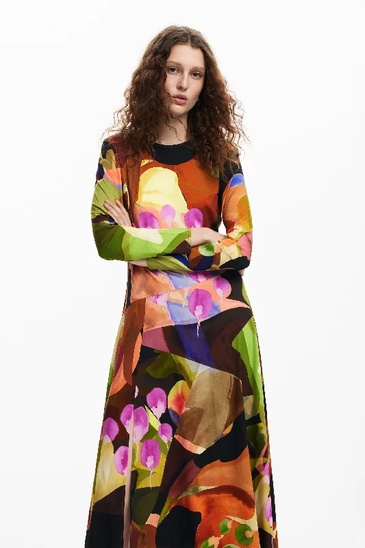 Price Buster vintage dressAbstract Dress - Multi