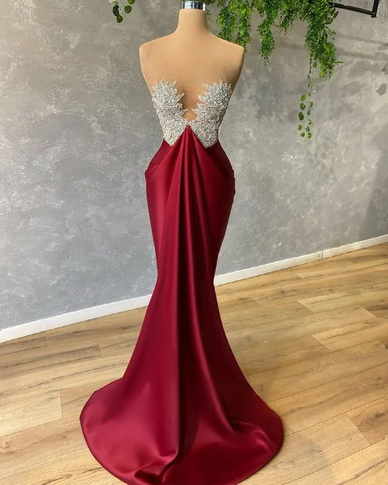 sleeveless dresslong prom dress women dress, engagement dress, wedding reception dress, bridesmaid dress Y820