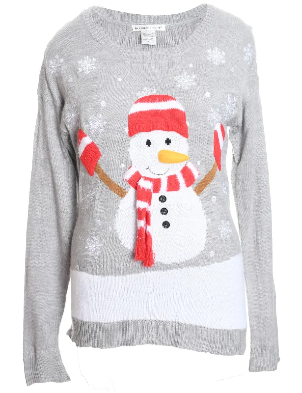 Major Savings Snowman Christmas Jumper - L