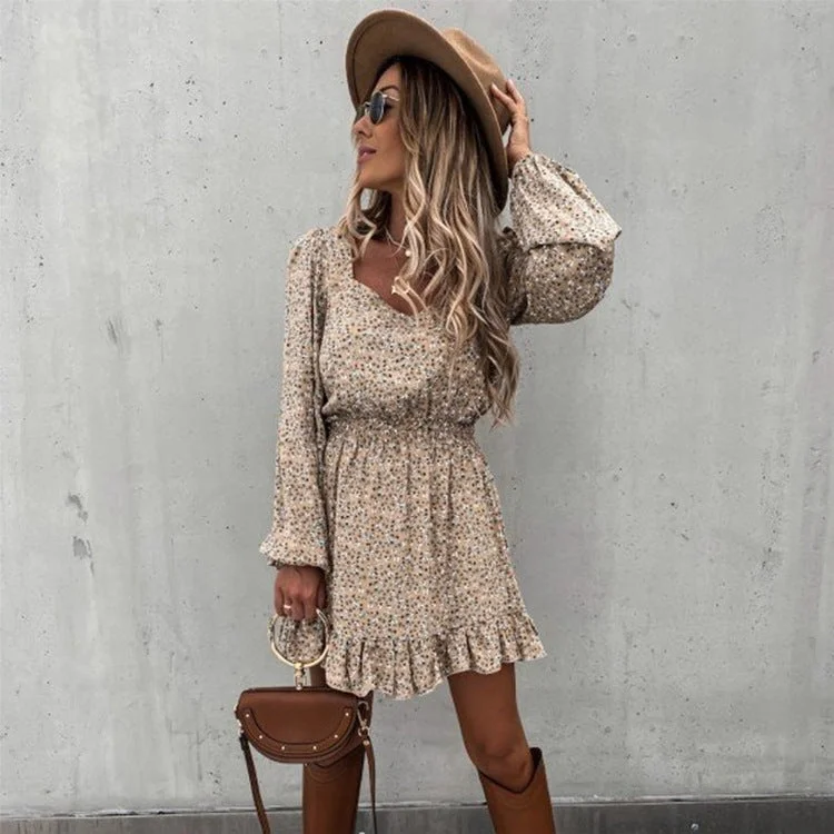 Unmissable Offer flowy evening dressDahlia Floral Soft Crinkled Tassel Dress