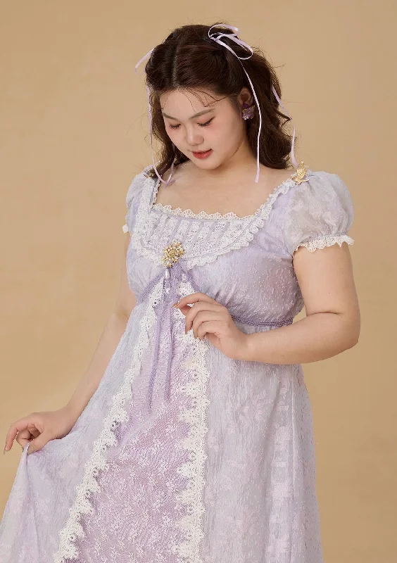 Exclusive Preview Curve & Plus Monet's Irises Regency Dress