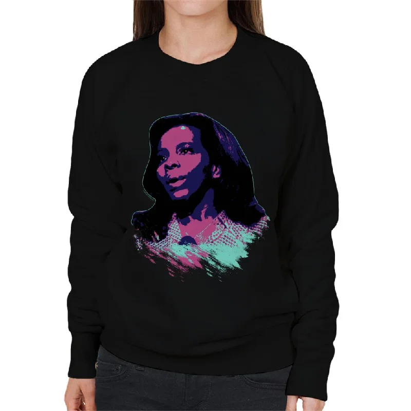 Final Markdown versatile gym hoodieTV Times Soul Singer Gladys Knight 1971 Pop Art Stylised Women's Sweatshirt Final Markdown versatile gym hoodieTV Times Soul Singer Gladys Knight 1971 Pop Art Stylised Women's Sweatshirt
