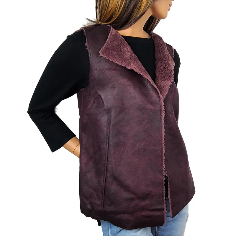 Blowout Sale Dylan Reversible Faux Leather/Fur Vest
