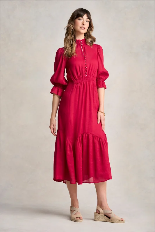 Sale Event wrap dressLinen Silk Tier Dress