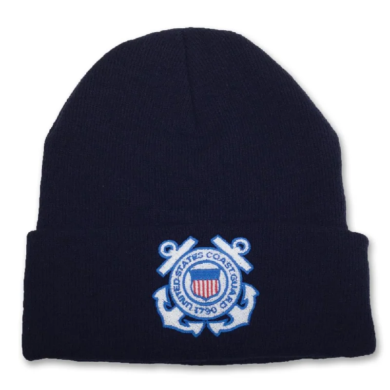 casual utility jacketUS Coast Guard Seal Watch Cap (Navy)