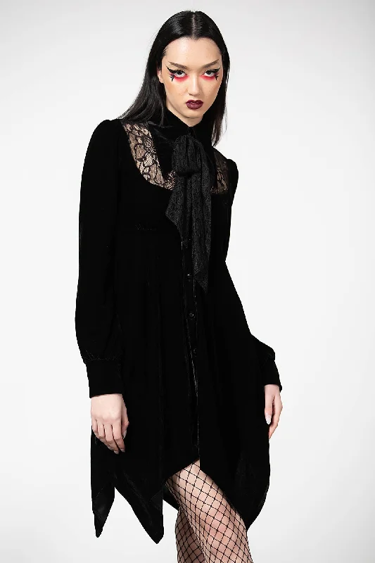 Warehouse Sale Nymyra Velvet Cameo Dress [B] - Resurrect