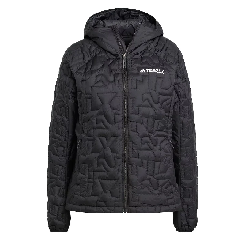 Price Blitz Adidas Terrex Womens Terrex Xperior Primaloft Loose Fill Insulated Hooded Jacket Black