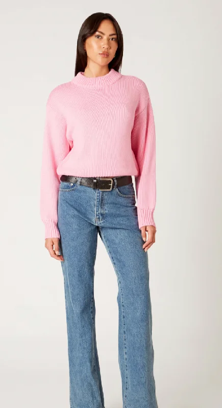 Super Bargain floral wrap dressRalph Pink Crewneck Sweater by NIA