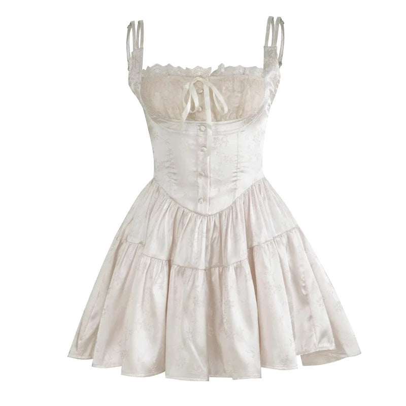 Massive Deals Vintage Romantic Mini Dress