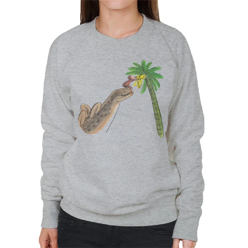 Limited Time Offer premium gym hoodieCurious George Dinosaur Palm Tree Women's Sweatshirt