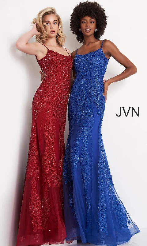 elegant shift dressCorset-Bodice Sequin JVN by Jovani Formal Dress