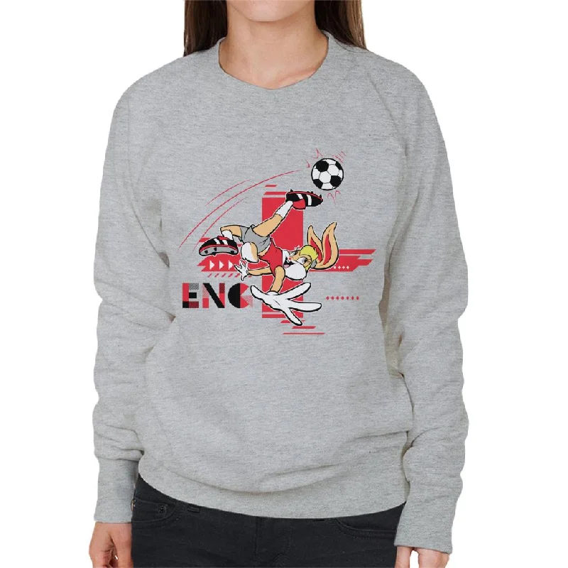 soft athletic sweatshirtLooney Tunes Football Lola Bunny For England Women's Sweatshirt