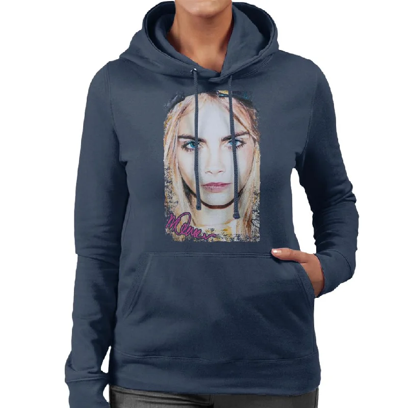 Price Reduction fitted workout hoodieSidney Maurer Original Portrait Of Actress Cara Delevingne Women's Hooded Sweatshirt Price Reduction fitted workout hoodieSidney Maurer Original Portrait Of Actress Cara Delevingne Women's Hooded Sweatshirt