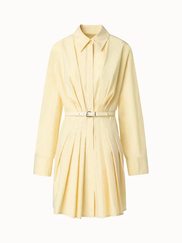Price Drop comfy maxi dressShort Cotton Poplin A-Line Shirt Dress