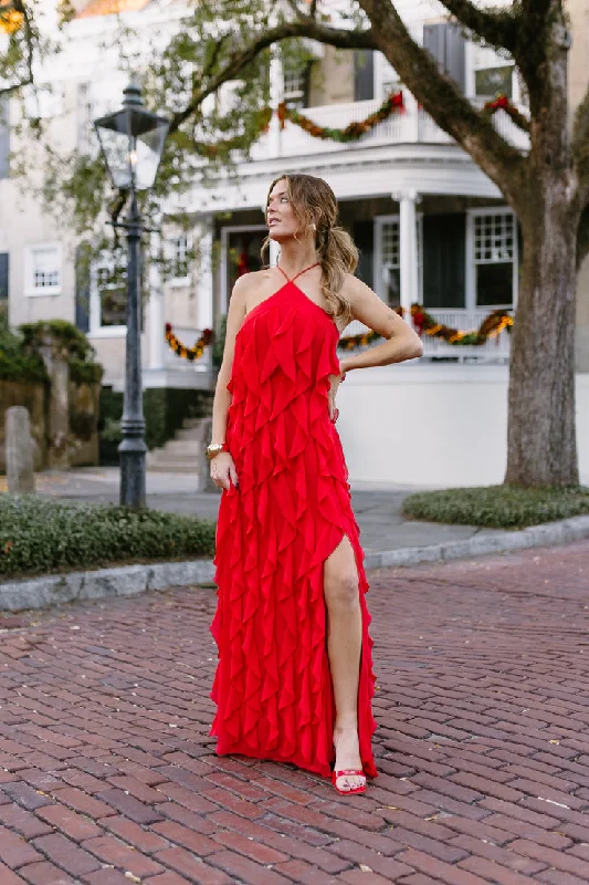 Daily Deals wrap dressCrimson Dress