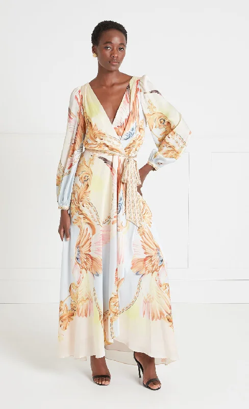 Take Advantage Akira Wrap Dress - Rosewater