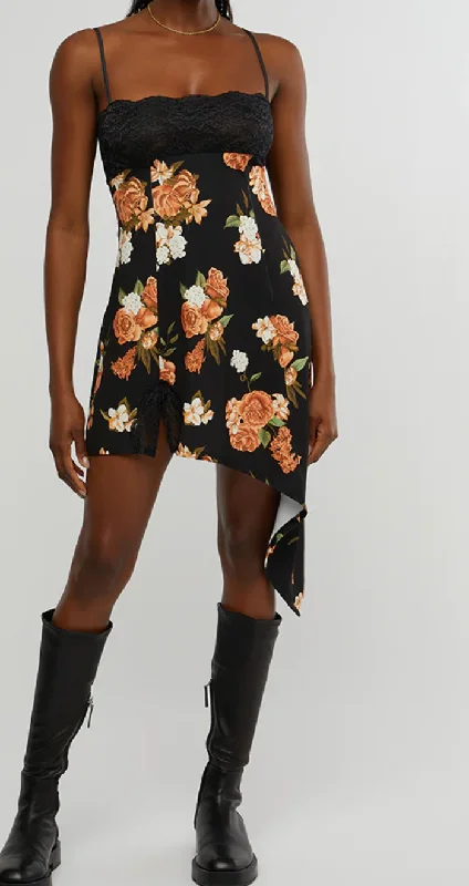 Limited Stock casual day dressAsymmetrical Lace Hem Dress by We Wore What