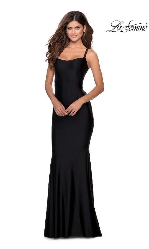 flowy evening dressLa Femme 28568 Formal Prom Dress