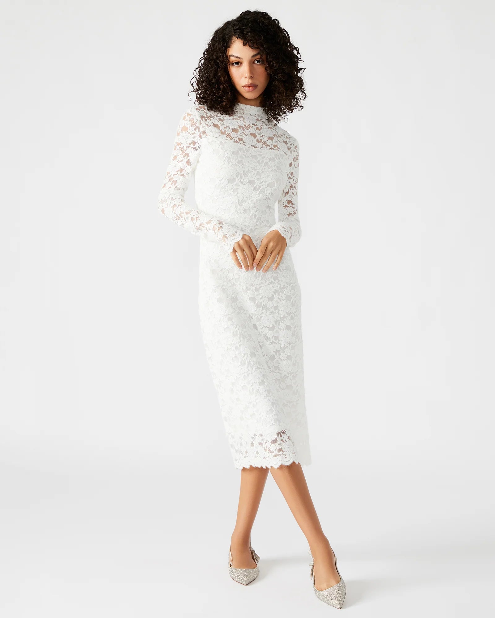 Bonus Savings high-waisted dressVivienne Dress in White or Black by Steve Madden