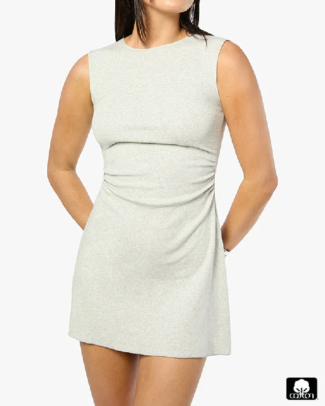 Sneak Peek Sale comfy dressRuched Muscle Tank Mini Dress