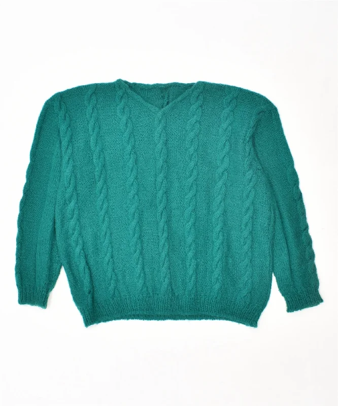 Extra Discounts cozy hoodie for cold weatherVINTAGE Womens V-Neck Jumper Sweater UK 18 XL Green Extra Discounts cozy hoodie for cold weatherVINTAGE Womens V-Neck Jumper Sweater UK 18 XL Green