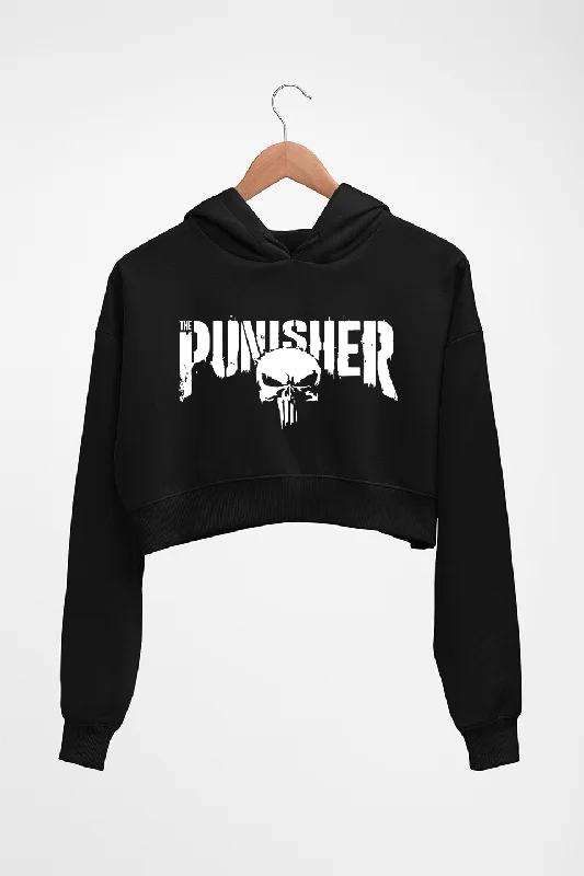Lowest Price cozy pullover hoodiePunisher Crop HOODIE FOR WOMEN