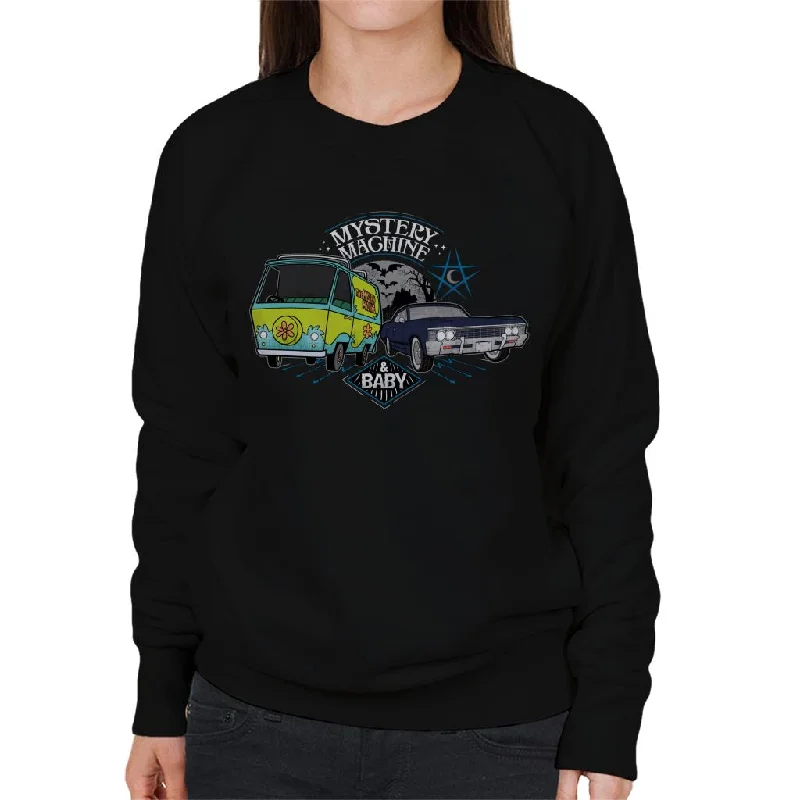 comfortable athletic sweatshirtScoobyNatural Mystery Machine And Baby Women's Sweatshirt