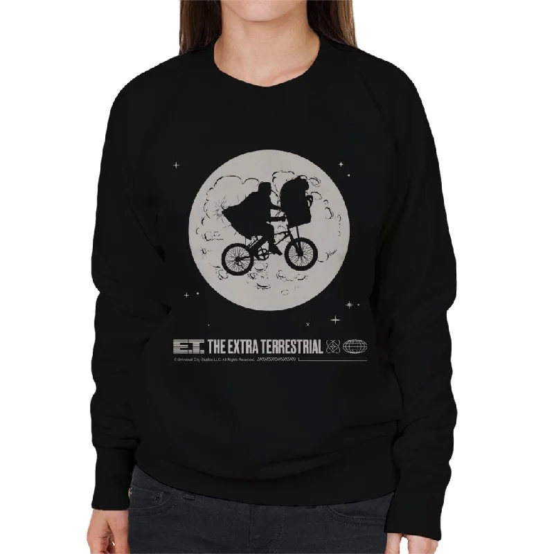 The Best Prices athletic casual sweatshirtE.T. 1982 Space Explorer Bike Flyin' High Women's Sweatshirt The Best Prices athletic casual sweatshirtE.T. 1982 Space Explorer Bike Flyin' High Women's Sweatshirt