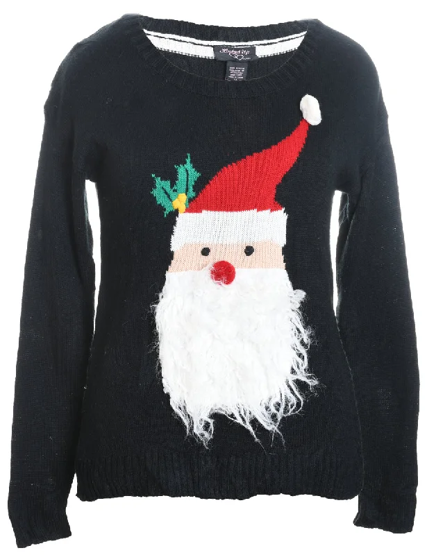 Stock Clearance Santa Claus Christmas Jumper - M