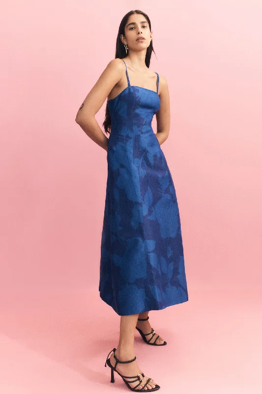 Markdowns fitted cocktail dressBelonging Flared Midi Dress