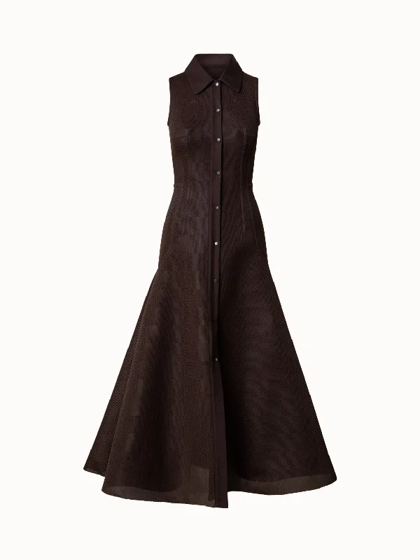 Price Rollback flowy dressTechno Grid Maxi Dress
