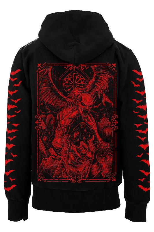 Amazing Deals Sanguine Vampire Hoodie [BLOOD RED]