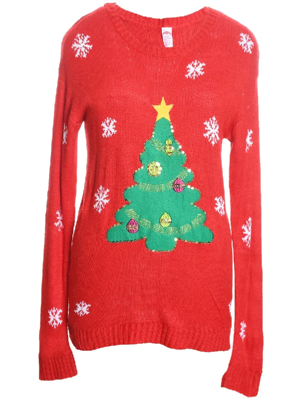Final Markdown Red Christmas Jumper - L