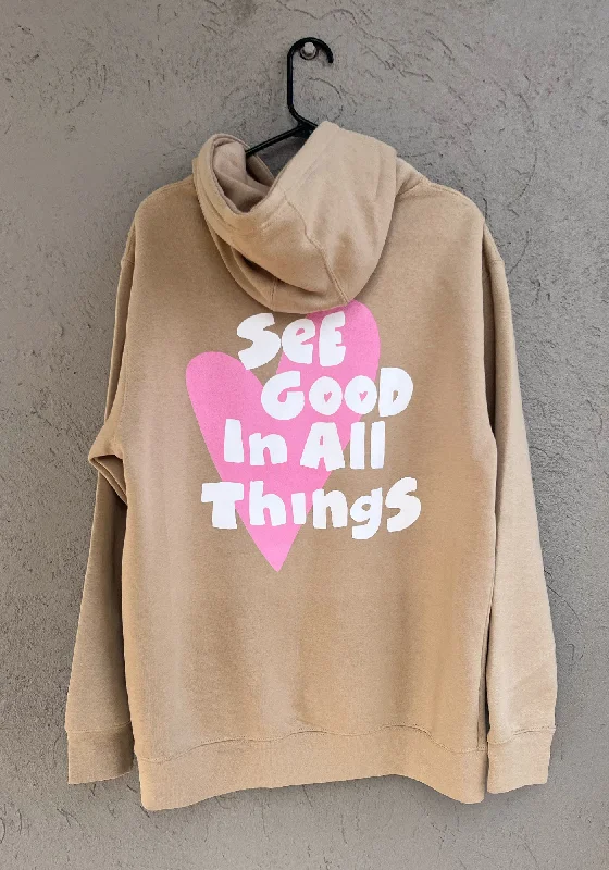 breathable workout hoodieSee The Good In All Things Hoodie