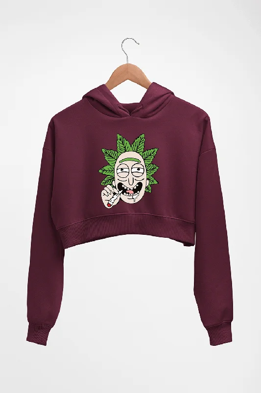 Act Now trendy zip-up hoodieRick and Morty Crop HOODIE FOR WOMEN